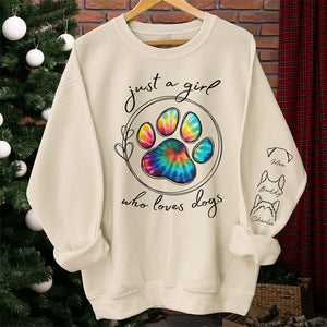 Love Comes In Fur And Paws - Dog & Cat Personalized Custom Unisex Sweatshirt With Design On Sleeve - Gift For Pet Owners, Pet Lovers