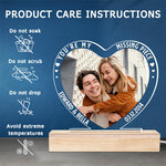 Custom Photo Missing Piece Couple Gifts - Personalized 3D LED Light