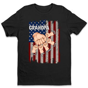 Grandpa Is Like Dad Without Rules - Family Personalized Custom Unisex T-shirt, Premium T-shirt, Hoodie - Gift For Dad, Grandpa