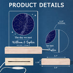 Our Forever Began - Couple Personalized Custom Shaped 3D LED Light - Gift For Husband Wife, Anniversary