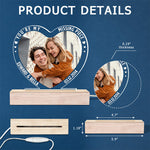 Custom Photo Missing Piece Couple Gifts - Personalized 3D LED Light