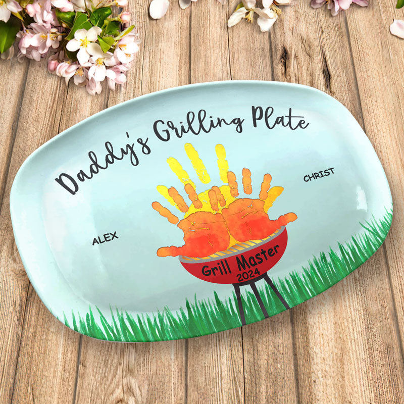 Families Are Like Fudge - Family Personalized Custom Platter - Father's Day, Gift For Dad, Grandpa
