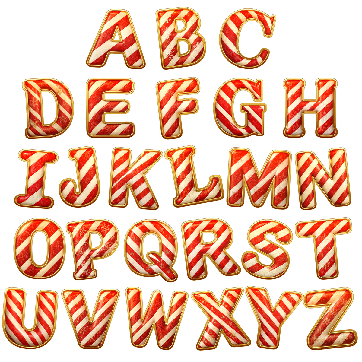 Custom Candy Cane Letter Wooden Ornament - Personalized Christmas Birthday Gifts For Mom, Dad, Brother, Sister, Kids - Sweet Names, Sweeter Memories