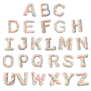 Custom Marshmallow Letter Wooden Ornament - Personalized Christmas Birthday Gifts For Mom, Dad, Brother, Sister, Kids - A Dash Of Sweetness, A Lot Of Love