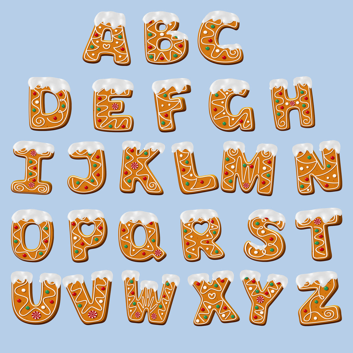 Custom Gingerbread Letter Wooden Ornament - Personalized Christmas Birthday Gifts For Mom, Dad, Brother, Sister, Kids - Handmade Happiness, One Letter At A Time