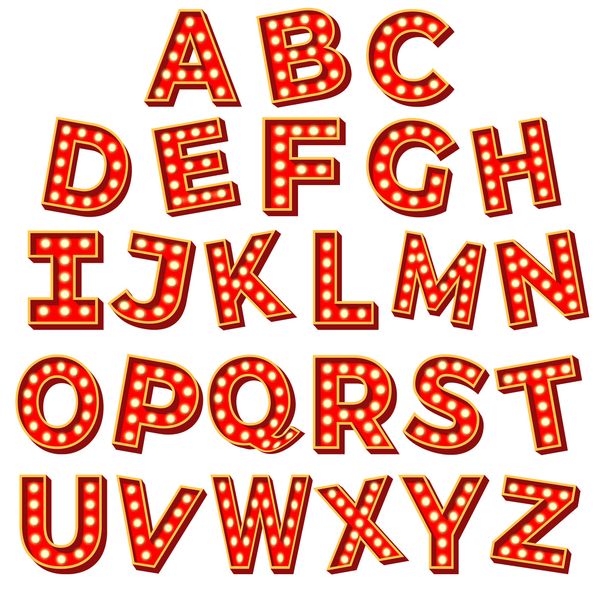 Custom Marquee Letter Wooden Ornament - Personalized Christmas Birthday Gifts For Mom, Dad, Brother, Sister, Kids - A Family Full Of Light