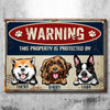 Warning Zone - Funny Personalized Dog Metal Sign