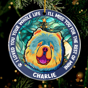 My Favorite Hello - Memorial Personalized Custom Ornament - Acrylic Round Shaped - Christmas Gift, Sympathy Gift For Pet Owners, Pet Lovers