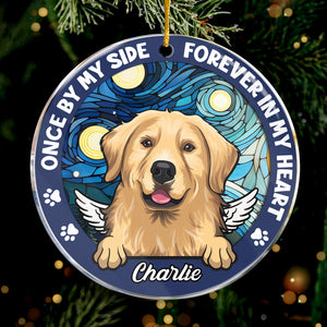 Miss You For The Rest Of My Life - Memorial Personalized Custom Ornament - Acrylic Round Shaped - Christmas Gift, Sympathy Gift For Pet Owners, Pet Lovers