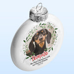 Custom Pet Photo First Christmas Gifts for Dog Lovers - Personalized Ornament