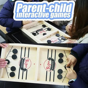 Best Interactive Game Ever - Fast Sling Puck Game - Gift For Family, Friends, Children