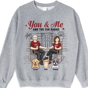 Just You, Me & These Fur Babies In Our Home, That's Pawfect - Couple Personalized Custom Unisex T-shirt, Hoodie, Sweatshirt - Gift For Couples, Pet Owners, Pet Lovers