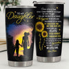 Once Upon A time When I Asked God For An Angel - Tumbler - To My Daughter, Gift For Daughter, Daughter Gift From Mom, Birthday Gift For Daughter