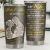 To My Wife I Married You Because I Can't Live Without You - Tumbler - To My Wife, Gift For Wife, Anniversary, Engagement, Wedding, Marriage Gift