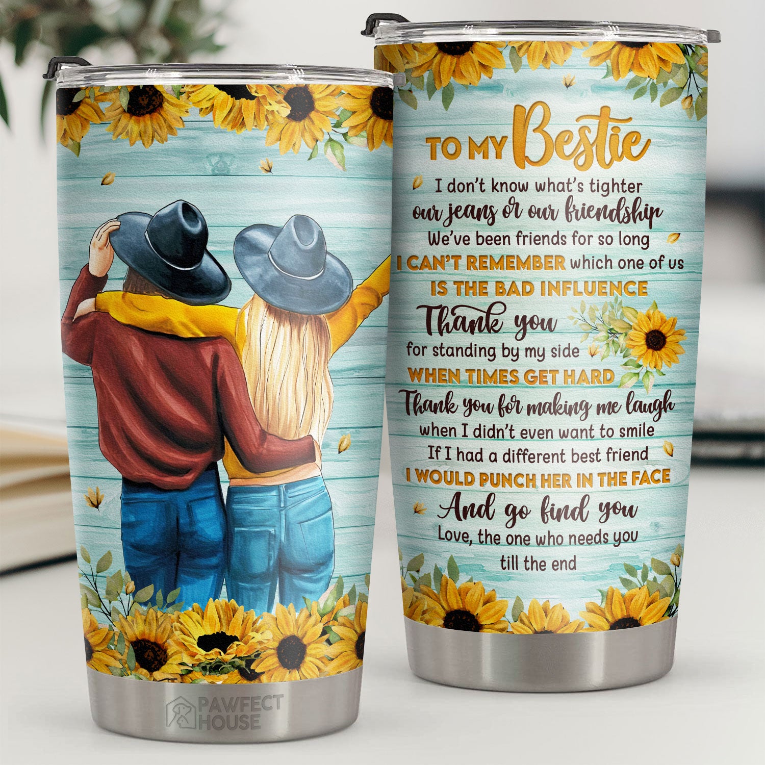 Pawfect House 20oz Tumbler - Thank You For Standing By My Side