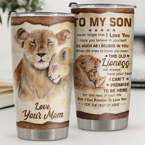 To My Son I Hope You Believe In Yourself As Much As I Believe In You - Tumbler - To My Son, Gift For Son, Son Gift From Mom, Birthday Gift For Son