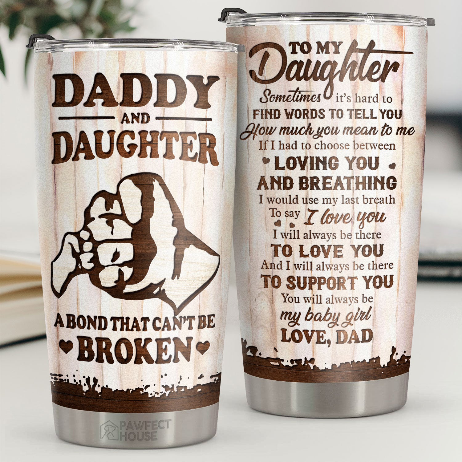 Personalized I Asked God For An Angel He Sent Me My Daughter 4-in-1 Cooler  Tumbler, Father Holds His Daughter's Hand Tumbler, Custom Dad And Daughter  Cooler Tumbler, Father's Day gift - Wolfantique