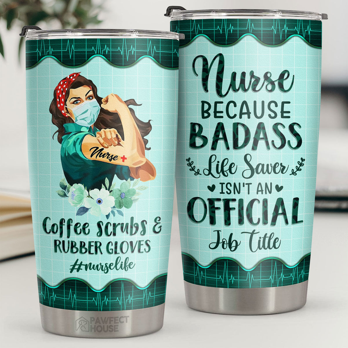 Infirmière, sauveteur, n'est pas un titre officiel - Tumbler - Appréciation, remise de diplôme, retraite, cadeau de remerciement pour infirmière, cadeau de la Semaine des infirmières, vie d'infirmière