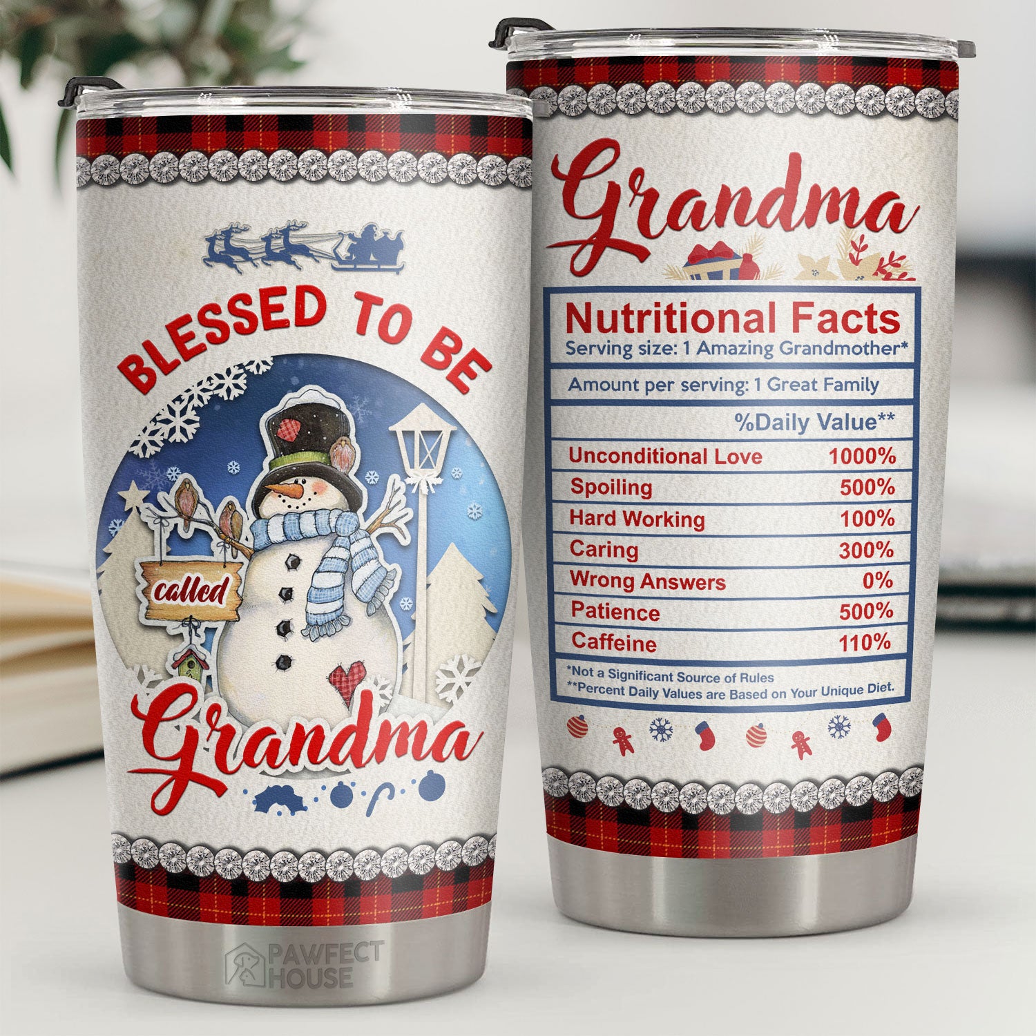 Grandma Life - Grandma Gifts - Stainless Steel Tumbler 20oz Gifts For Women  - Birthday Christmas Gifts for Grandma