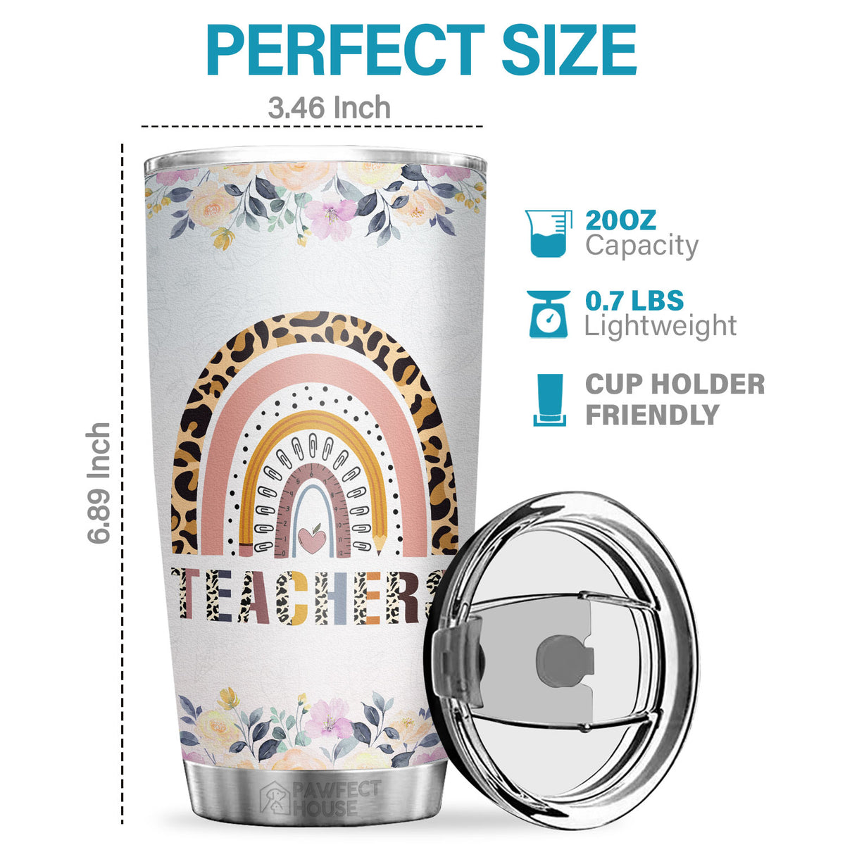 Je n'aurais jamais imaginé devenir un professeur super mignon - Tumbler - Cadeau d'appréciation, de remise de diplôme, de retraite, de remerciement pour un professeur, cadeau d'enseignant de la part des étudiants