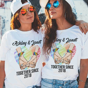 Together Since - Personalized Unisex T-shirt - Gift For Couples