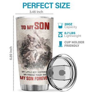I May Not Carry You In My Arms But I Will Always Carry You In My Heart - Tumbler - To My Son, Gift For Son, Son Gift From Mom, Birthday Gift For Son