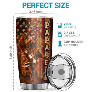 Being A Papa Is Priceless - Tumbler - To My Dad, Gift For Dad, Dad Gift From Daughter And Son, Birthday Gift For Dad