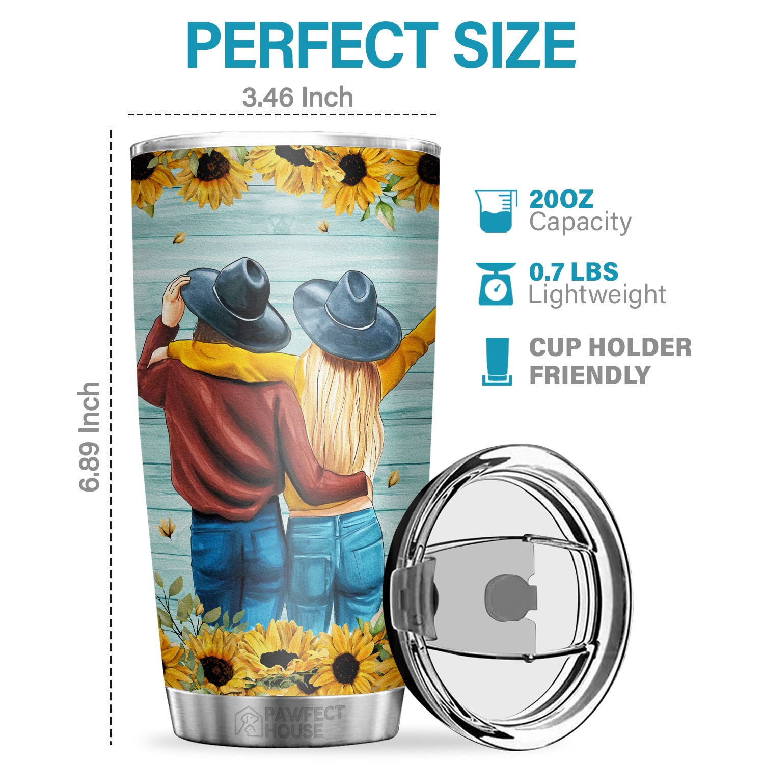 Pawfect House 20oz Tumbler - Thank You For Standing By My Side - Stain -  Pawfect House ™