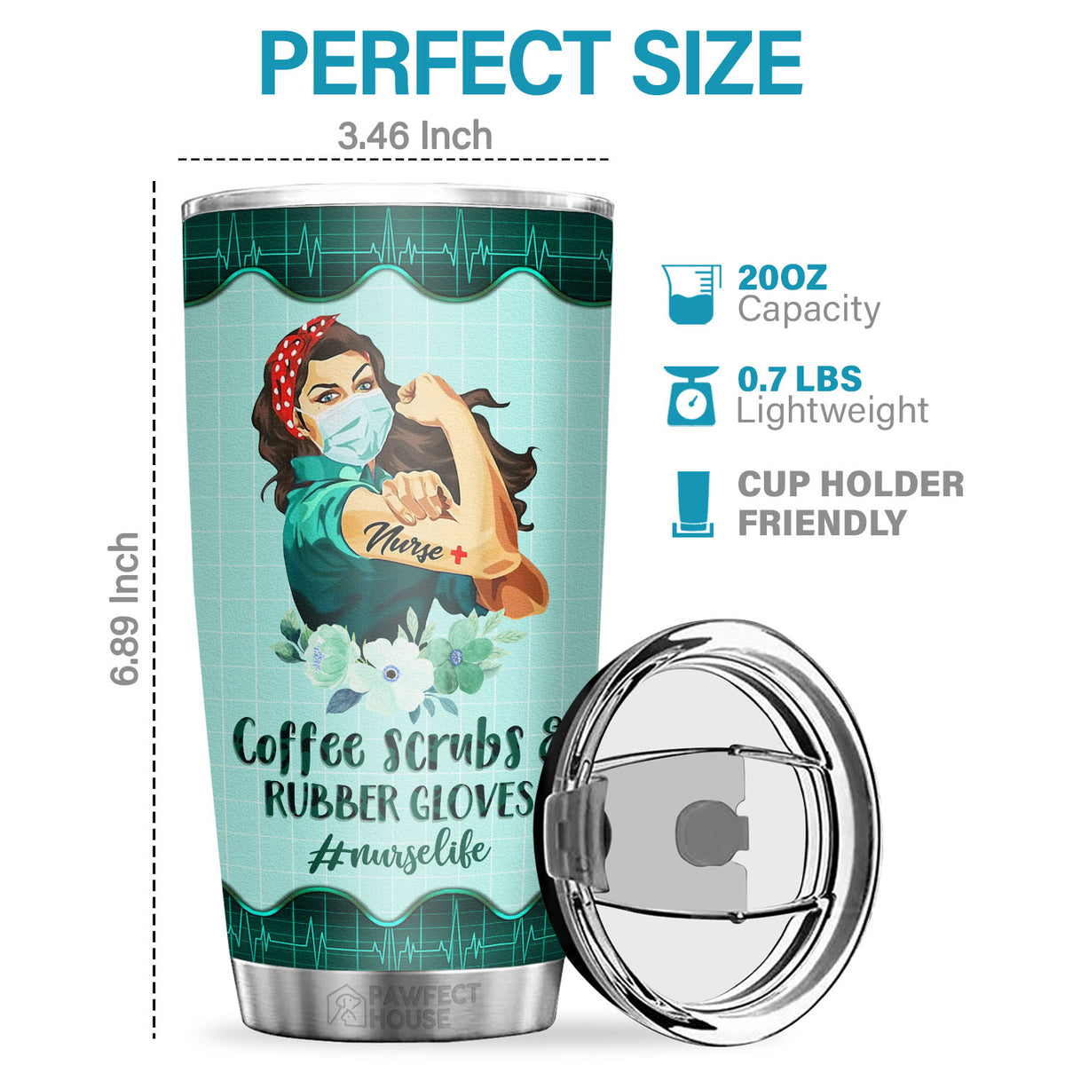 Infirmière, sauveteur, n'est pas un titre officiel - Tumbler - Appréciation, remise de diplôme, retraite, cadeau de remerciement pour infirmière, cadeau de la Semaine des infirmières, vie d'infirmière
