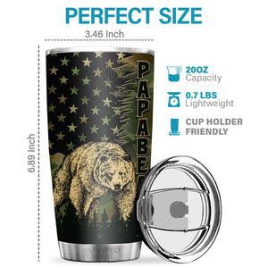 Husband Daddy Protector Hero - Tumbler - To My Dad, Gift For Dad, Dad Gift From Daughter And Son, Birthday Gift For Dad