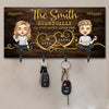 Eventually, He Just Hasn't Asked Yet - Couple Personalized Custom Key Hanger, Key Holder - Gift For Husband Wife, Anniversary