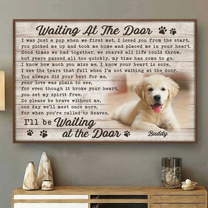 I Was Just A Pup When We First Met - Dog & Cat Personalized Custom Horizontal Poster - Upload Image, Gift For Pet Owners, Pet Lovers