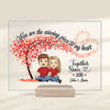 You Are The Missing Piece To My Heart - Couple Personalized Custom Acrylic Plaque - Gift For Husband Wife, Anniversary