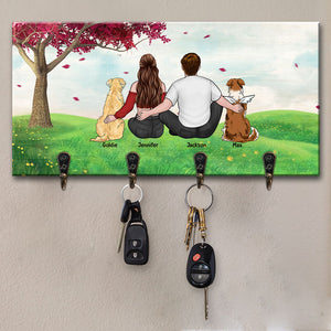 You & Me And Fur Babies - Dog & Cat Personalized Custom Key Hanger, Key Holder - Gift For Pet Owners, Pet Lovers