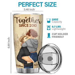 I'm Yours, No Returns Or Refunds - Couple Personalized Custom Tumbler - Gift For Husband Wife, Anniversary