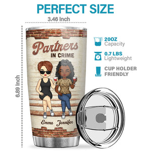 Here’s To Another Year Of Us Laughing At Our Own Jokes - Bestie Personalized Custom Tumbler - Gift For Best Friends, BFF, Sisters