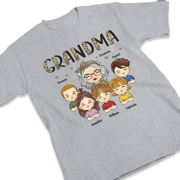Just Call Me Grandma - Family Personalized Custom Unisex T-shirt, Hoodie, Sweatshirt - Mother's Day, Birthday Gift For Grandma
