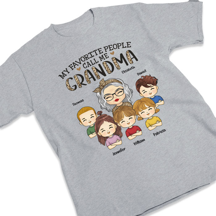 Grandma, Abuela, Grammy, Mawmaw, Mimi, Mommy, Nana - That's How I'm Called - Family Personalized Custom Unisex T-shirt, Hoodie, Sweatshirt - Mother's Day, Birthday Gift For Grandma