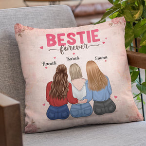 Bestie Forever - Bestie Personalized Custom Pillow - Gift For Best Friends, BFF, Sisters
