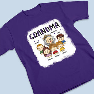 Grammy Award? Nah, I Just Need To Be My Kids' Grammy - Family Personalized Custom Fake Bleach T-Shirt - Mother's Day, Birthday Gift For Mom, Grandma