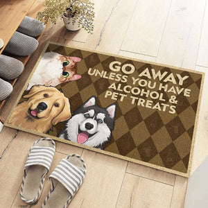 Unless You Have Alcohol & Pet Treats - Dog & Cat Personalized Custom Decorative Mat - Gift For Pet Owners, Pet Lovers