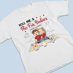 You, Me And The Fur Babies - Couple Personalized Custom Unisex T-shirt, Hoodie, Sweatshirt - Gift For Couples, Pet Owners, Pet Lovers