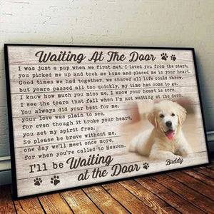 I Was Just A Pup When We First Met - Dog & Cat Personalized Custom Horizontal Poster - Upload Image, Gift For Pet Owners, Pet Lovers