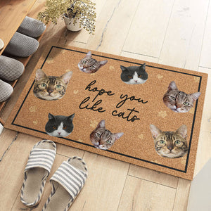 Custom Photo Hope You Like Fur Babies - Dog & Cat Personalized Custom Decorative Mat - Gift For Pet Owners, Pet Lovers