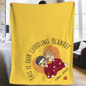 Darling, This Is Our Cuddling Blanket - Couple Personalized Custom Blanket - Gift For Husband Wife, Anniversary