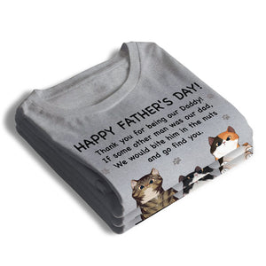 Happy Father's Day, Daddy! - Cat Personalized Custom Unisex T-shirt, Hoodie, Sweatshirt - Gift For Pet Owners, Pet Lovers