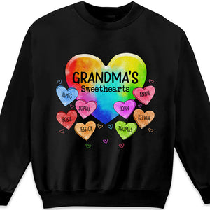 Nana's Sweethearts - Family Personalized Custom Unisex T-shirt, Hoodie, Sweatshirt - Mother's Day, Birthday Gift For Mom, Grandma