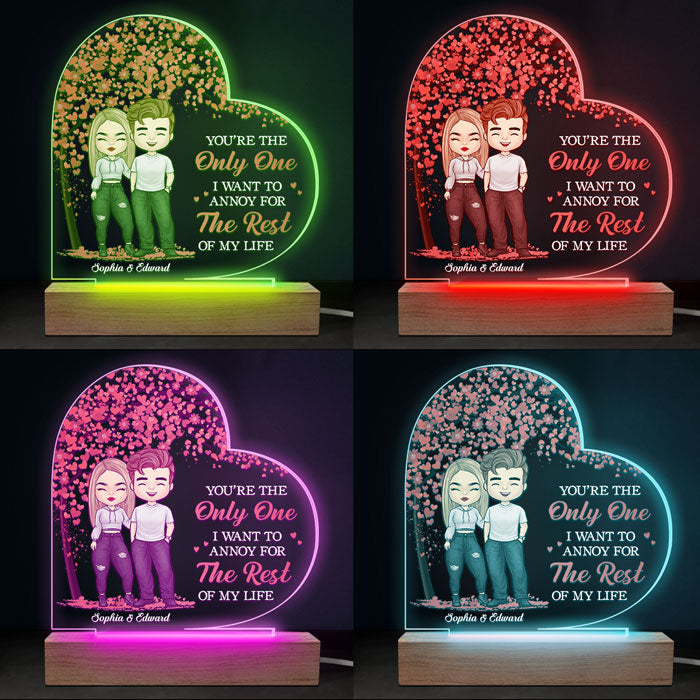 I love my boyfriend acrylic light with color changing base – Same