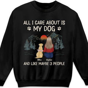All I Care About Is My Fur Baby - Dog Personalized Custom Unisex T-shirt, Hoodie, Sweatshirt - Gift For Pet Owners, Pet Lovers