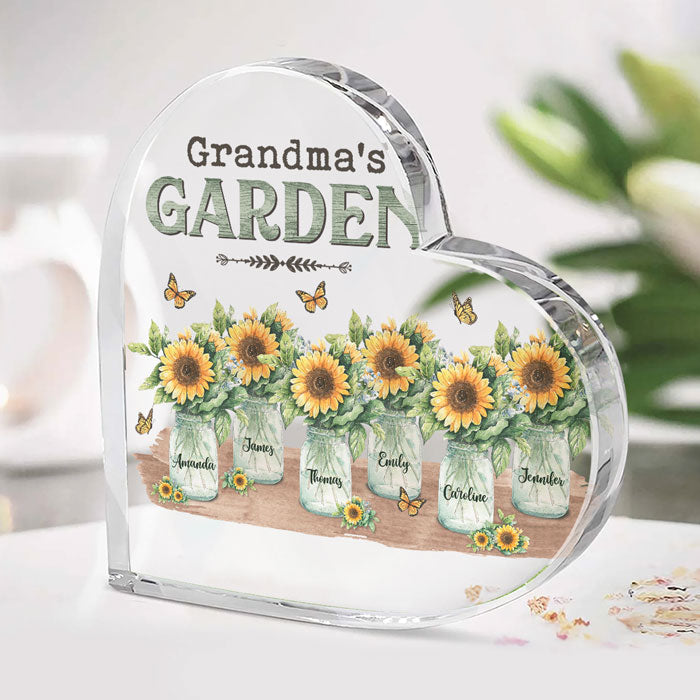 Grandma Birthday Gifts, Grandmother Gift Ideas - Grandpa Gifts - Mothers Day Gifts For Grandma From Grandkids - Nana Gifts - Mimi Gifts - Gifts For Dad Papa - Sunflower Acrylic Plaque